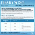 This is an image of the PRiMO Conference Sponsorship Flyer