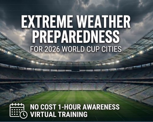 This is the slide deck is the training material for the 1-hour preparedness course for the World Cup